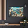 88289-504.jpg Greek Island Scene Framed Canvas