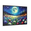 88289-525.jpg Moonlit Field of Colorful Flowers Framed Canvas
