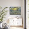 88289-53.jpg Convey of Birds are Flying Duing Sunset Framed Canvas