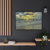 88289-54.jpg Convey of Birds are Flying Duing Sunset Framed Canvas