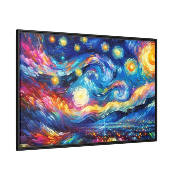 88289-540.jpg Dynamic and Vibrant Starry Sky Framed Canvas
