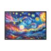 88289-541.jpg Dynamic and Vibrant Starry Sky Framed Canvas