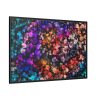 Bokeh Background Lights Texture Framed Canvas