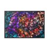 Bokeh Background Lights Texture Framed Canvas