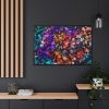 Bokeh Background Lights Texture Framed Canvas