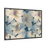 88289-70.jpg Blue Floral Pattern Framed Canvas