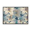 88289-71.jpg Blue Floral Pattern Framed Canvas