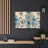 88289-74.jpg Blue Floral Pattern Framed Canvas