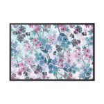 Pinkish Floral Pattern Framed Canvas - Image 2