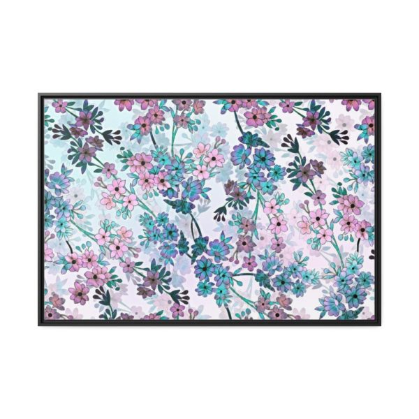 88289-76.jpg Pinkish Floral Pattern Framed Canvas