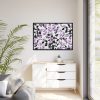 88289-83.jpg Purple Floral Pattern Framed Canvas