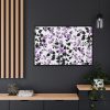 88289-84.jpg Purple Floral Pattern Framed Canvas