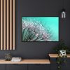 88289-99.jpg Water Droplets Dandelion Seeds Framed Canvas