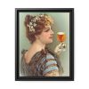 88291.jpg Vintage Beer Woman Framed Canvas