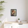 88291-3.jpg Vintage Beer Woman Framed Canvas