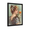 88292-1.jpg Vintage Beer Woman Framed Canvas