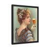 88293-1.jpg Vintage Beer Woman Framed Canvas