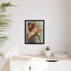 88293-3.jpg Vintage Beer Woman Framed Canvas