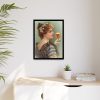 88294-3.jpg Vintage Beer Woman Framed Canvas