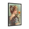 88295-1.jpg Vintage Beer Woman Framed Canvas