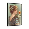 88296-1.jpg Vintage Beer Woman Framed Canvas