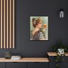 88296-4.jpg Vintage Beer Woman Framed Canvas