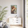 88297-3.jpg Vintage Beer Woman Framed Canvas