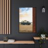 Beach Van Rundown Breakdown Framed Canvas