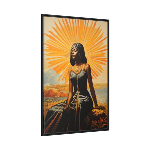 88299-105.jpg Woman Adoring The Sun Travel Framed Canvas