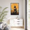 88299-108.jpg Woman Adoring The Sun Travel Framed Canvas