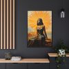 88299-109.jpg Woman Adoring The Sun Travel Framed Canvas