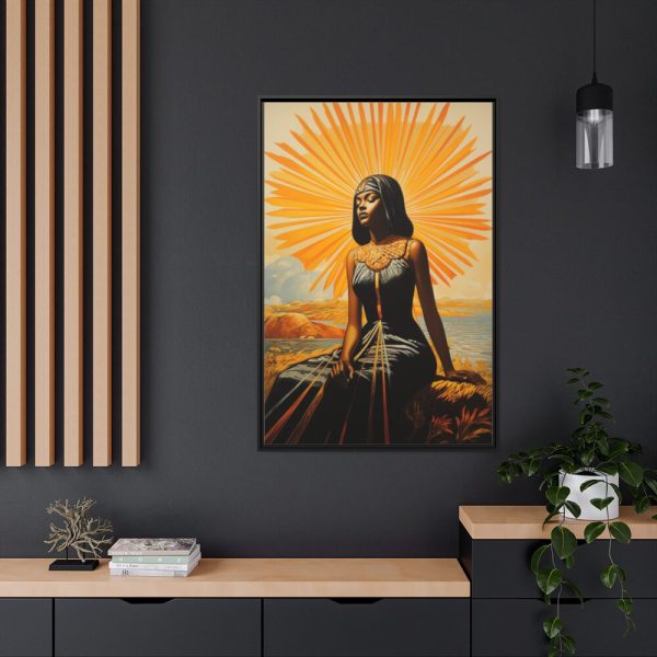 88299-109.jpg Woman Adoring The Sun Travel Framed Canvas