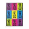 Pineapples Pop Art Framed Canvas