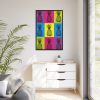 Pineapples Pop Art Framed Canvas