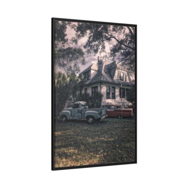 Old Retro Automobile Framed Canvas
