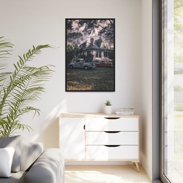 Old Retro Automobile Framed Canvas