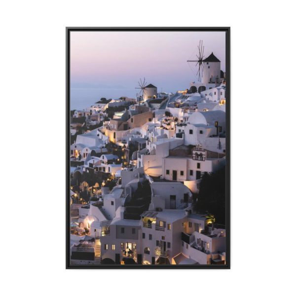 88299-131.jpg Greece, Oia Framed Canvas