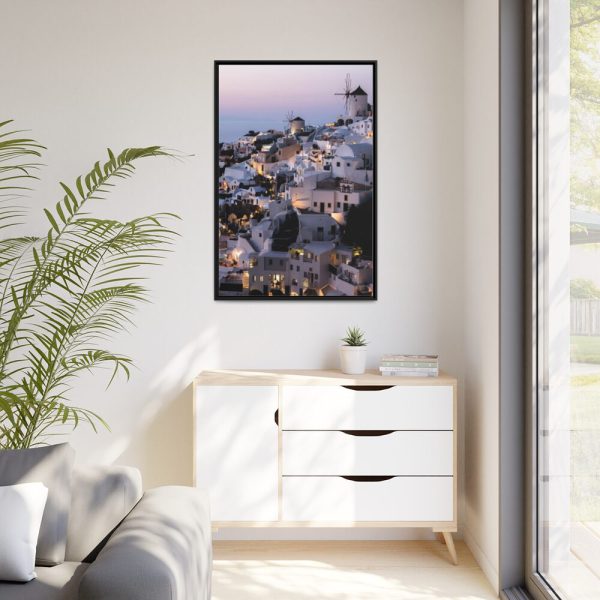 88299-133.jpg Greece, Oia Framed Canvas