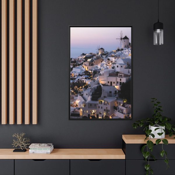 88299-134.jpg Greece, Oia Framed Canvas