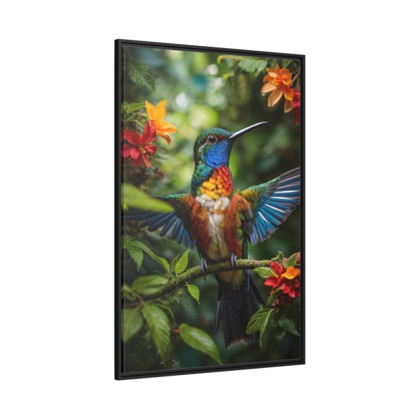 88299-140.jpg Colorful Hummingbird Framed Canvas