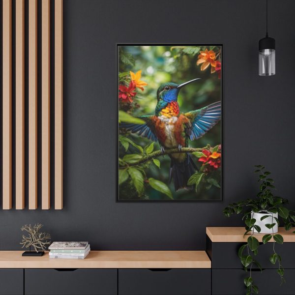 88299-144.jpg Colorful Hummingbird Framed Canvas