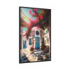Charming Architecture of a Greek Island Framed Canvas