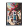 Charming Architecture of a Greek Island Framed Canvas