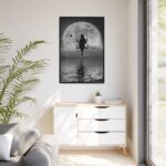 Woman On Swing Framed Canvas - Image 4