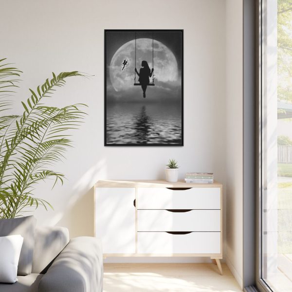 88299-18.jpg Woman On Swing Framed Canvas