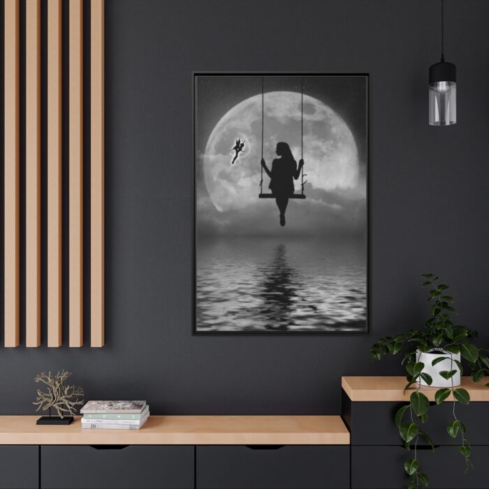 Woman On Swing Framed Canvas - Image 5