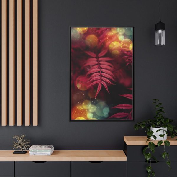 88299-4.jpg Fern, Plant, Bokeh, Glare, Tulips Framed Canvas