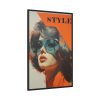 88299-55.jpg Woman Retro Style Advertisement Framed Canvas