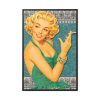 88299-66.jpg Retro Smoking Lady Framed Poster