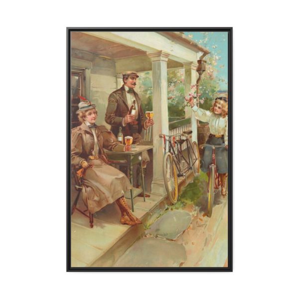 88299-81.jpg Vintage, Antique Art for Beer With Family Framed Canvas